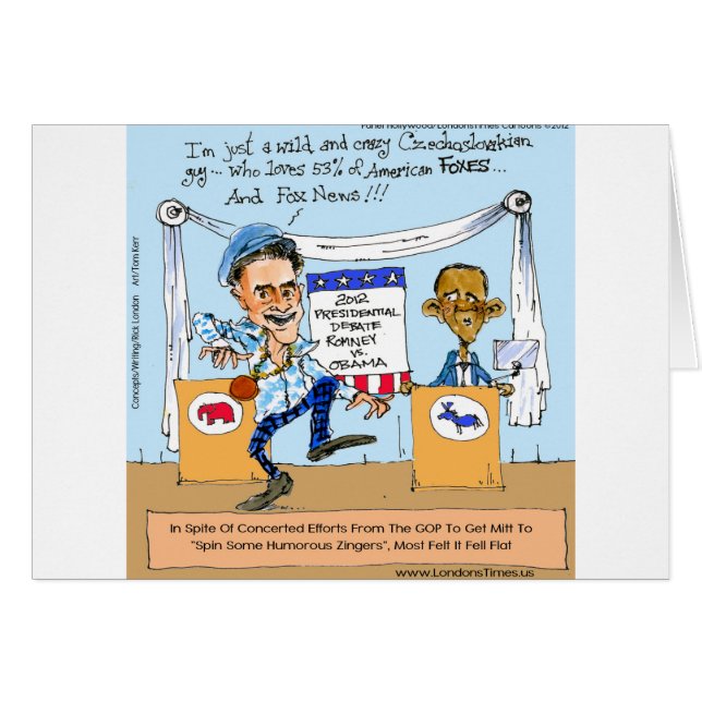 Romney Tries Zingers over Obama Funny Gifts & Kaar (Voorkant Horizontaal)