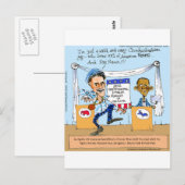 Romney Tries Zingers over Obama Funny Gifts & Kaar Briefkaart (Voorkant / Achterkant)