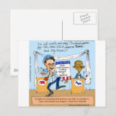Romney Tries Zingers over Obama Funny Gifts & Kaar Briefkaart (Voorkant / Achterkant)