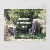 Romney voor President - 2012 Briefkaart (Voorkant)