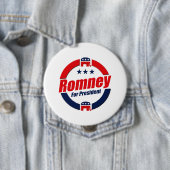 ROMNEY VOOR PRESIDENT (Republikein) Ronde Button 4,0 Cm (In situ)