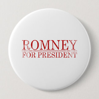 ROMNEY VOOR PRESIDENT (rood) Ronde Button 4,0 Cm