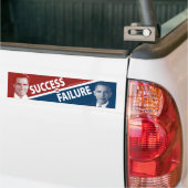 Romney Vs. Obama - Succesvol Vs. Mislukking Bumpersticker (Op Truck)