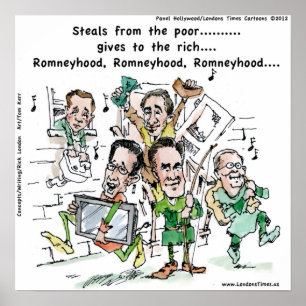 RomneyHood Grappige Poster van Rick London