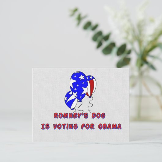 Romney's Dog Briefkaart (Staand voorkant)
