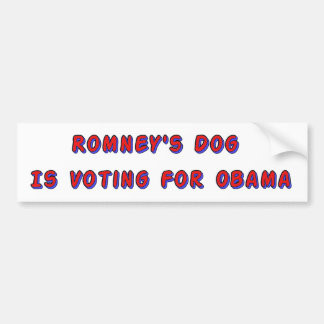 Romney's Dog Bumpersticker