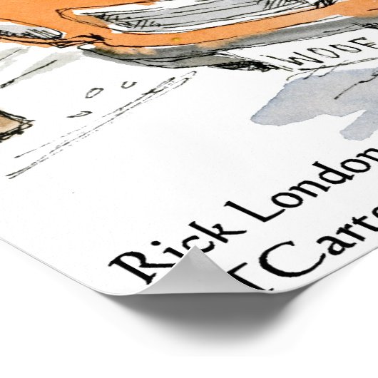 Romney's Irish Setters Funny Rick London Poster (Hoek)