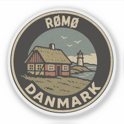 Rømø, Denemarken Danmark Sticker (Voorkant)
