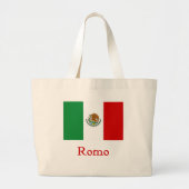 Romo Mexicaanse vlag Grote Tote Bag (Voorkant)