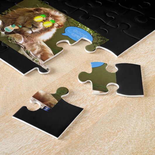 ROMPECABEZA DE GATO CANTANDO EN UNA FIESTA LEGPUZZEL (Zijkant)