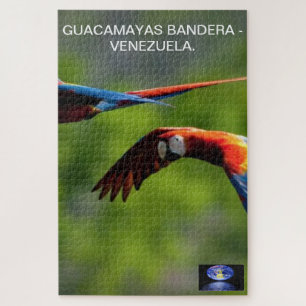 Rompecabeza Guacamayas Bandera - Venezuela. Legpuzzel