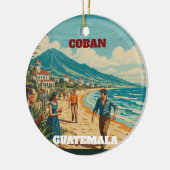Rompecabezas  GUATEMALA COBAN Retro poster Keramisch Ornament (Links)