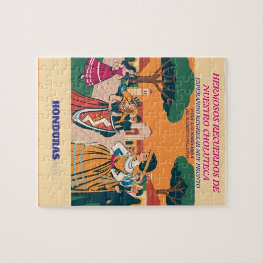 Rompecabezas  Honduras CHOLUTECA Retro poster Legpuzzel (Horizontaal)