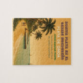 Rompecabezas  Honduras Playa Omoa Retro poster Legpuzzel (Horizontaal)