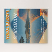 Rompecabezas Honduras Yojoa Lake Retro poster Legpuzzel (Horizontaal)
