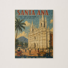 Rompecabezas Santa Ana, El Salvador Retro poster Legpuzzel