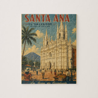 Rompecabezas Santa Ana, El Salvador Retro poster Legpuzzel