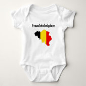 Romper "Madeinbelgium". (Voorkant)