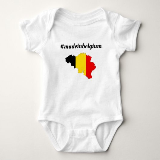 Romper "Madeinbelgium". (Voorkant)