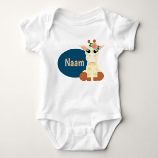 Romper met naam en Giraffe van Stylimalzz