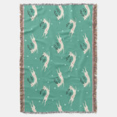 Rompin' Reindeer Pattern Blanket Deken (Voorkant Verticaal)