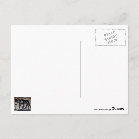 Romulus en Remus Briefkaart (Achterkant)