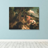 Romulus en Remus Canvas Afdruk (Insitu (Houten vloer))