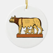 Romulus en Remus Keramisch Ornament (Voorkant)