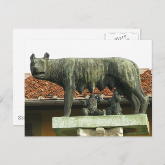 Romulus en Remus - Oude Rome Briefkaart (Voorkant / Achterkant)
