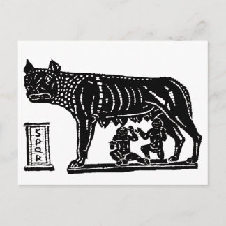 Romulus en Remus Roman Mythology Briefkaart