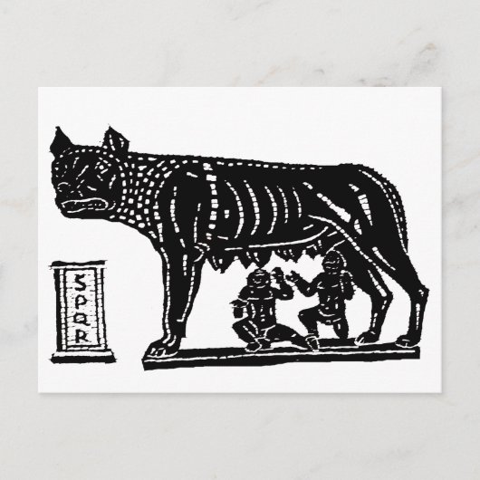 Romulus en Remus Roman Mythology Briefkaart (Voorkant)