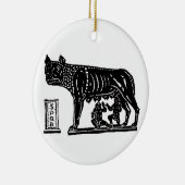 Romulus en Remus Roman Mythology Keramisch Ornament (Rechts)
