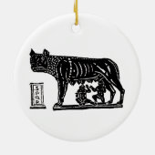 Romulus en Remus Roman Mythology Keramisch Ornament (Achterkant)