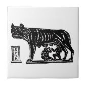 Romulus en Remus Roman Mythology Tegeltje (Voorkant)
