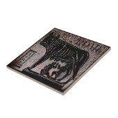 Romulus en Remus Tegeltje (Zijkant)