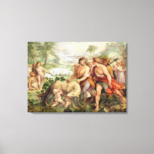 Romulus is opgezogen door haar wolf canvas afdruk