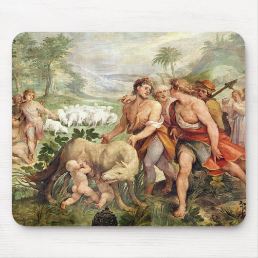 Romulus is opgezogen door haar wolf muismat (Voorkant)