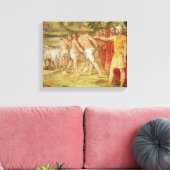Romulus markeert de grenzen van Rome Canvas Afdruk (Insitu (Woonkamer))