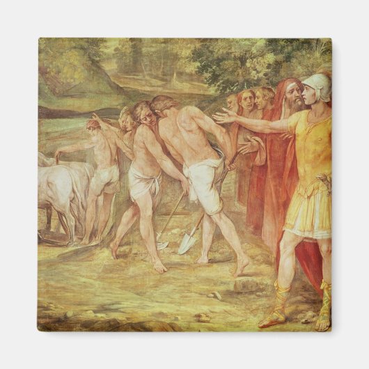 Romulus markeert de grenzen van Rome Magneet (Voorkant)