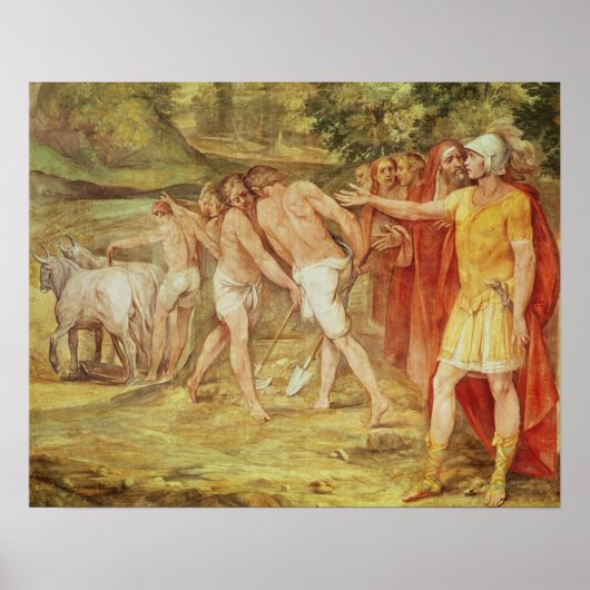 Romulus markeert de grenzen van Rome Poster (Voorkant)
