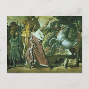 Romulus, veroveraar van Acron, die z'n laartje naa Briefkaart