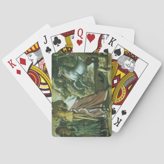 Romulus, veroveraar van Acron, neemt zijn buit mee Pokerkaarten (Achterkant)
