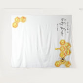 ROMY Cute Honey Bij Honing Baby Shower Wandkleed (Voorkant (horizontaal))