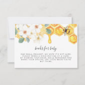 ROMY Floral Honey Bee Books for Baby Insert Kaart (Voorkant)
