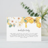 ROMY Floral Honey Bee Books for Baby Insert Kaart (Staand voorkant)