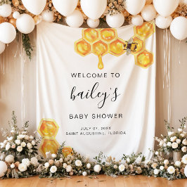 ROMY Honey Bumble Bee Rustieke Baby Shower Welkom Wandkleed