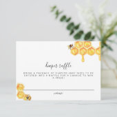 Romy - Honeycomb Bijenluier Raffle Ticket Kaart (Staand voorkant)