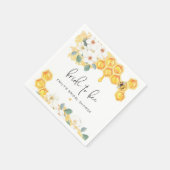 ROMY Rustic Hommels Florale Bruiloft Feest Servet (Hoek)