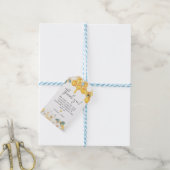 ROMY Rustic White Floral Honey Bumble Bee Cadeaulabel (Met Touw)