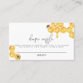 ROMY Rustige bijen Baby, luiervoer Plaatskaartje (Voorkant)